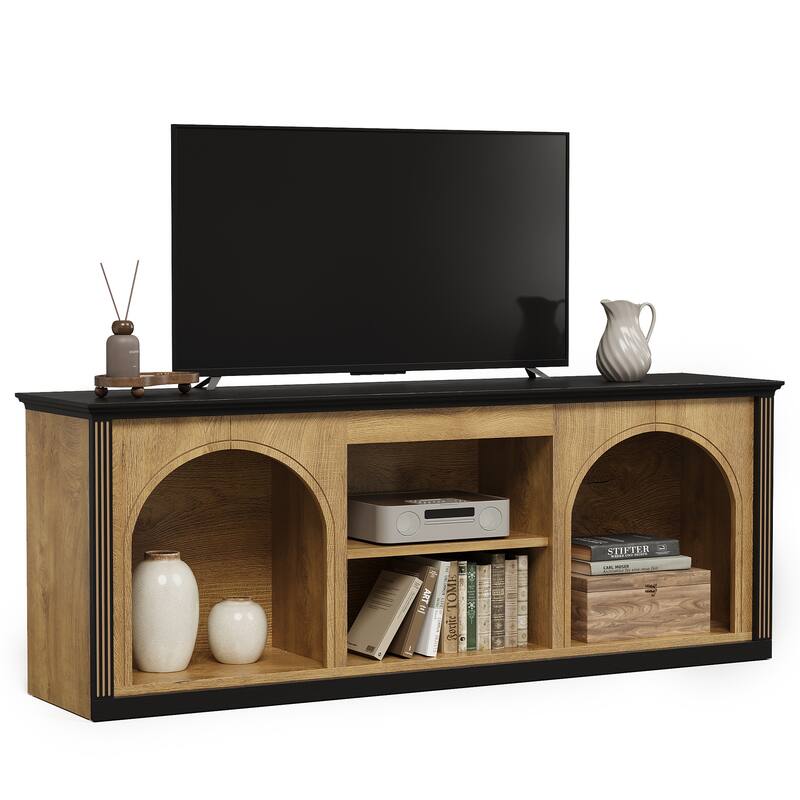TV Stand for 65 inch TV, Entertainment Center with Shelves