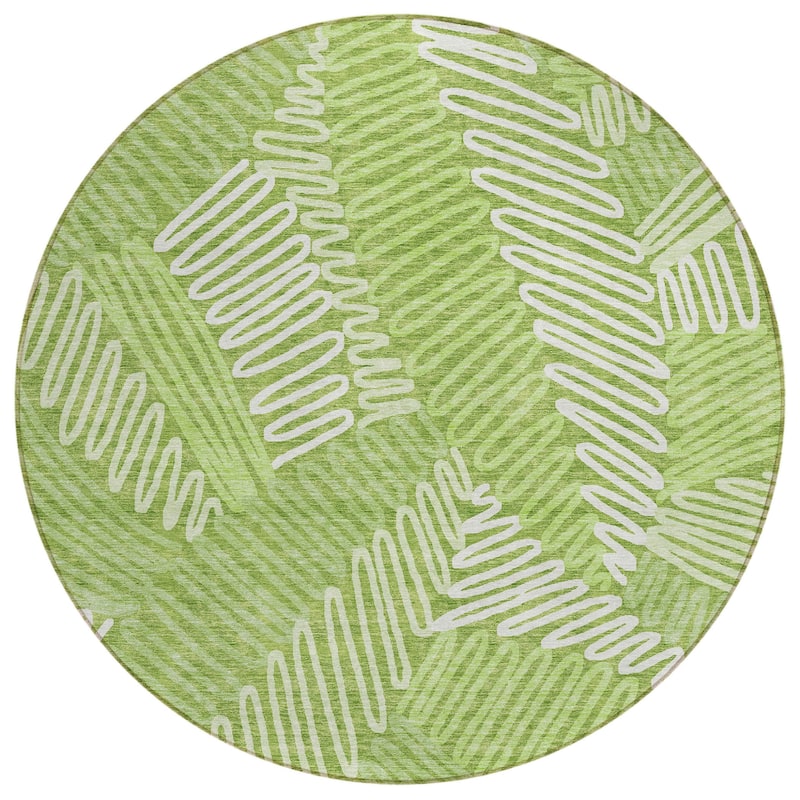 HomeRoots Floral Transitional Rectangle Outdoor Rug