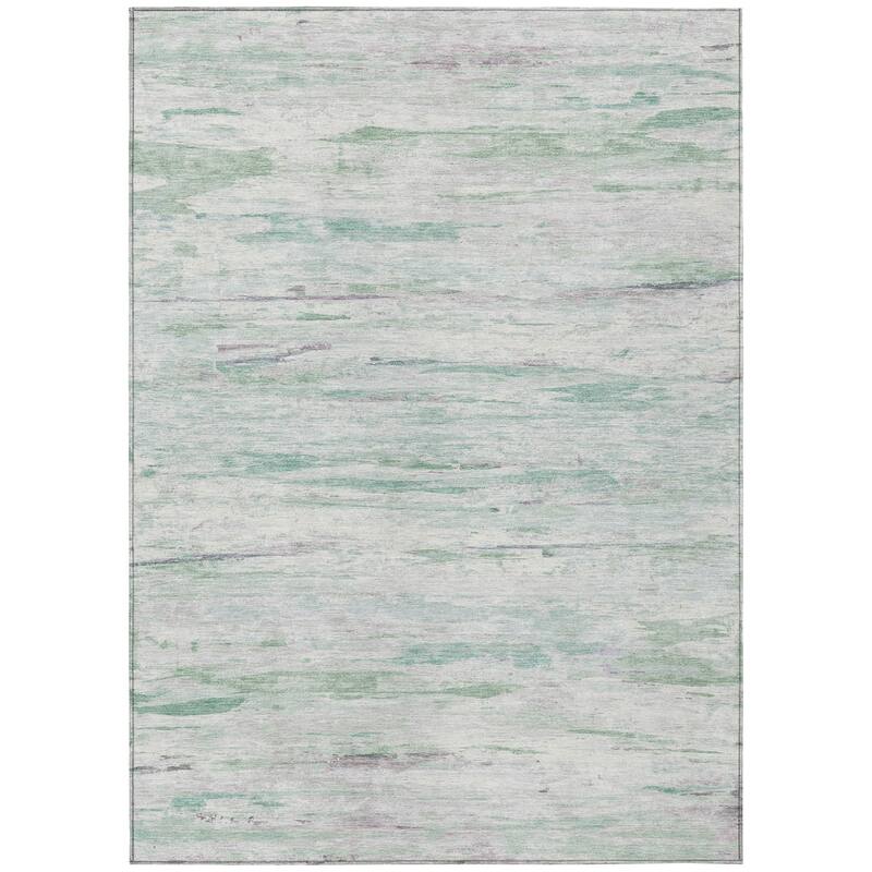 HomeRoots Abstract Transitional Rectangle Outdoor Rug