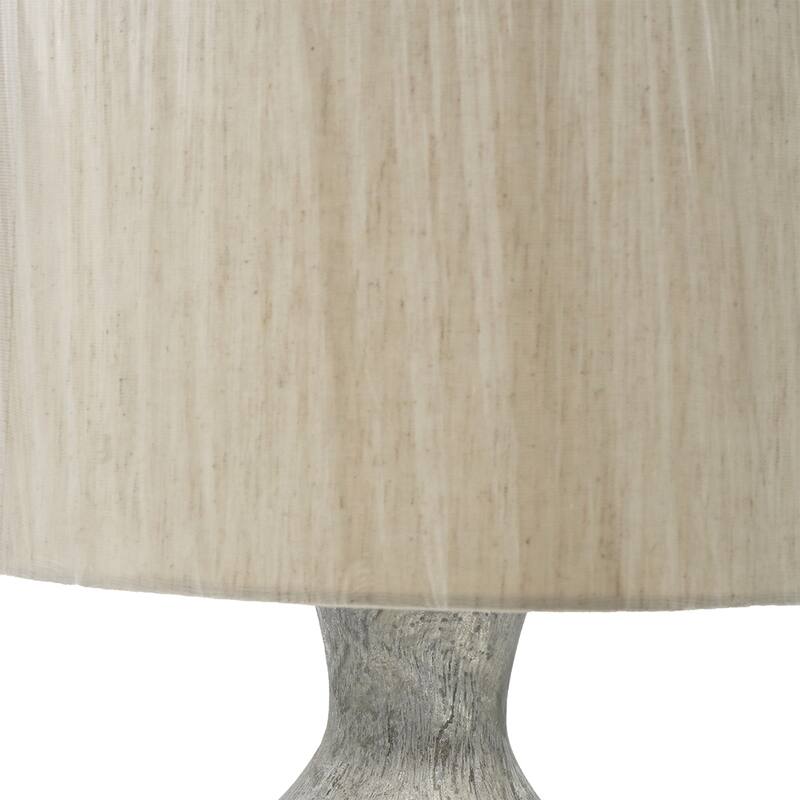 15x15x23 Inch Multicolor Glass Bottle Table Lamp with Mercury Finish and Drum Shade