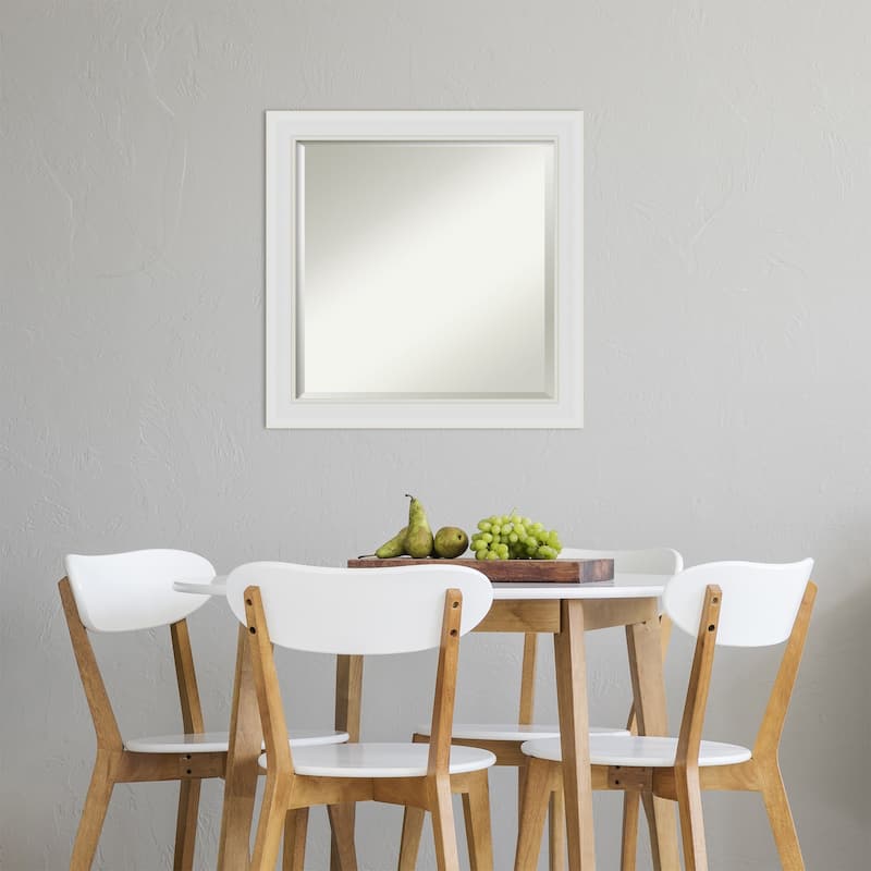 Beveled Wall Mirror - Flair Polished Nickel Frame