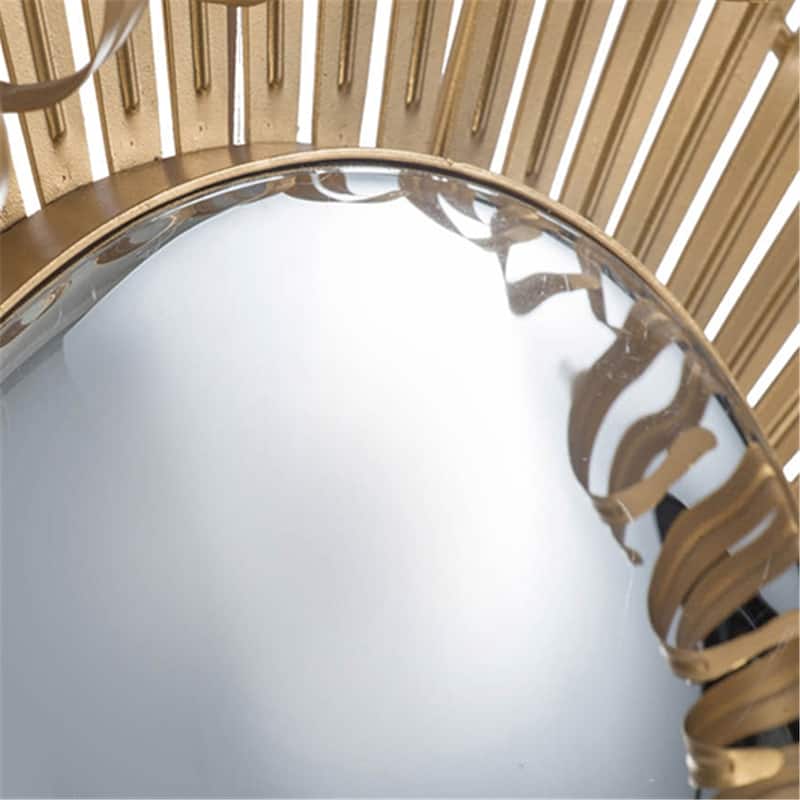 Wall Mirror Decorative Golden Finish for Entryway, Modern Living room