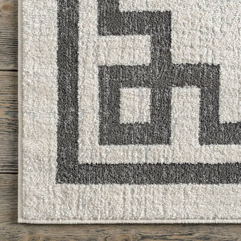 Nuloom Geometric Imani Border Area Rug