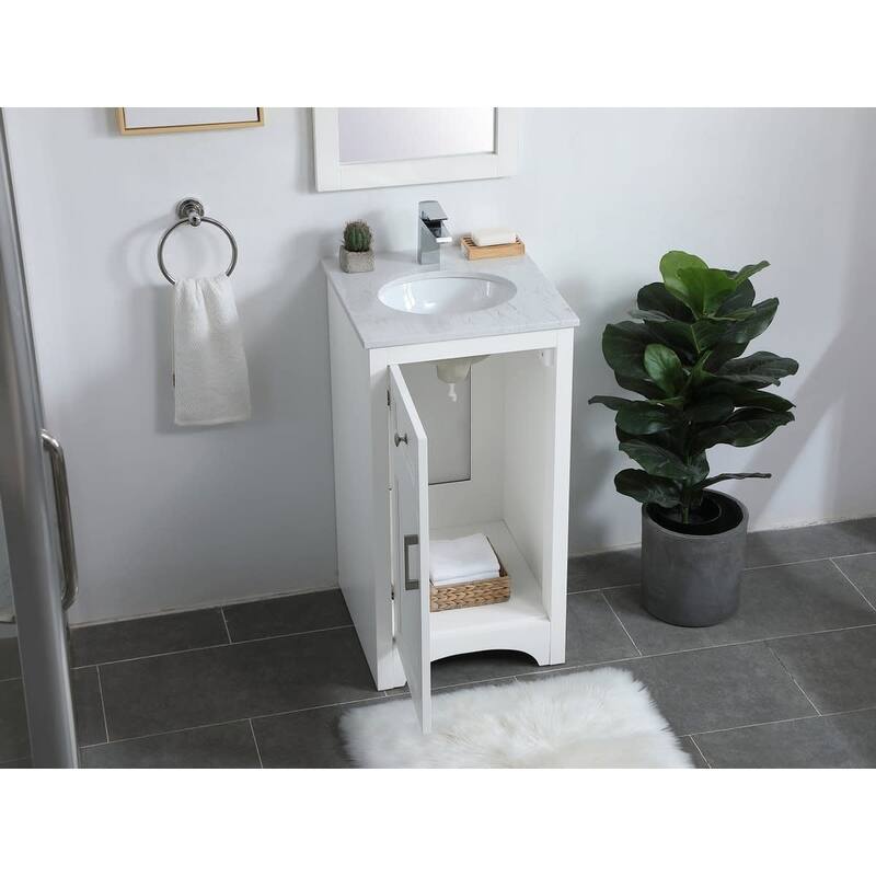 Elegant Lighting VF17018 Moore 18" Free Standing Single Basin Vanity