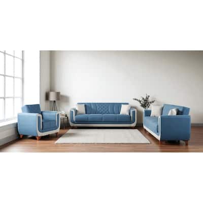 Rubina 3 Pieces Living Room Sets 1 Sofa 1 Chair