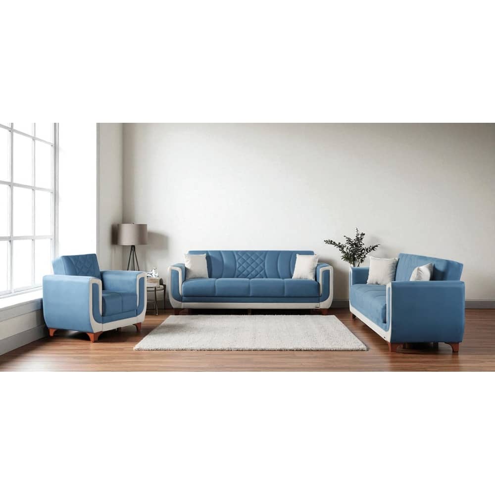 Rubina 3 Pieces Living Room Sets 1 Sofa 1 Chair