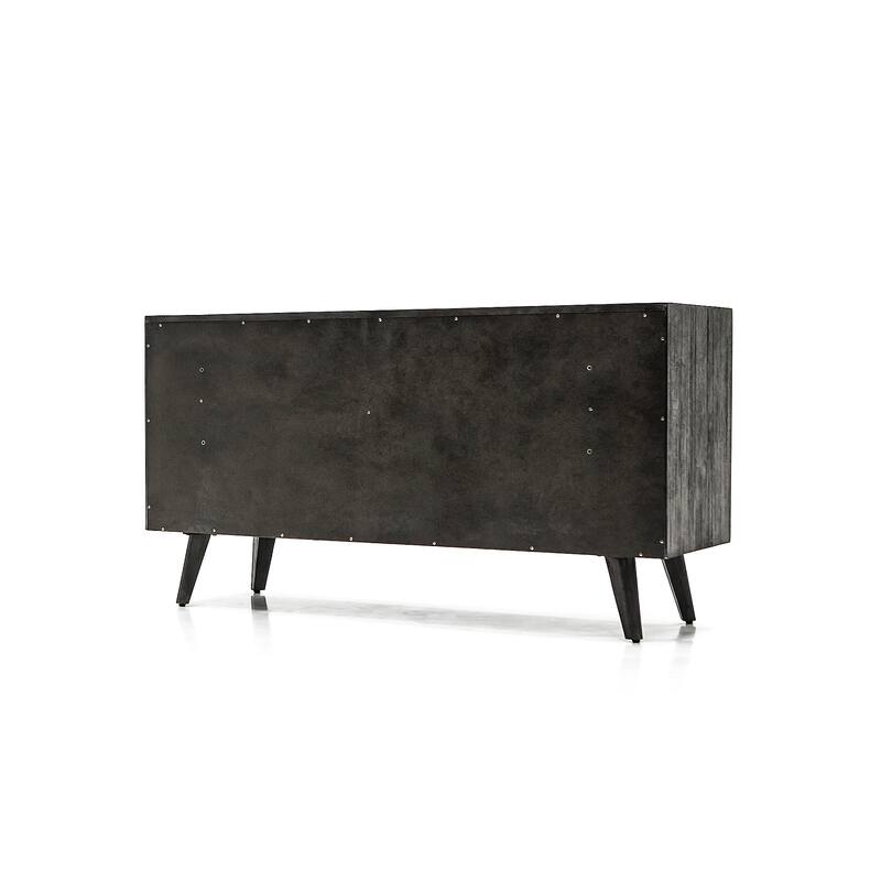 Mohave Mid-Century Modern 6 Drawer Acacia Wood Dresser