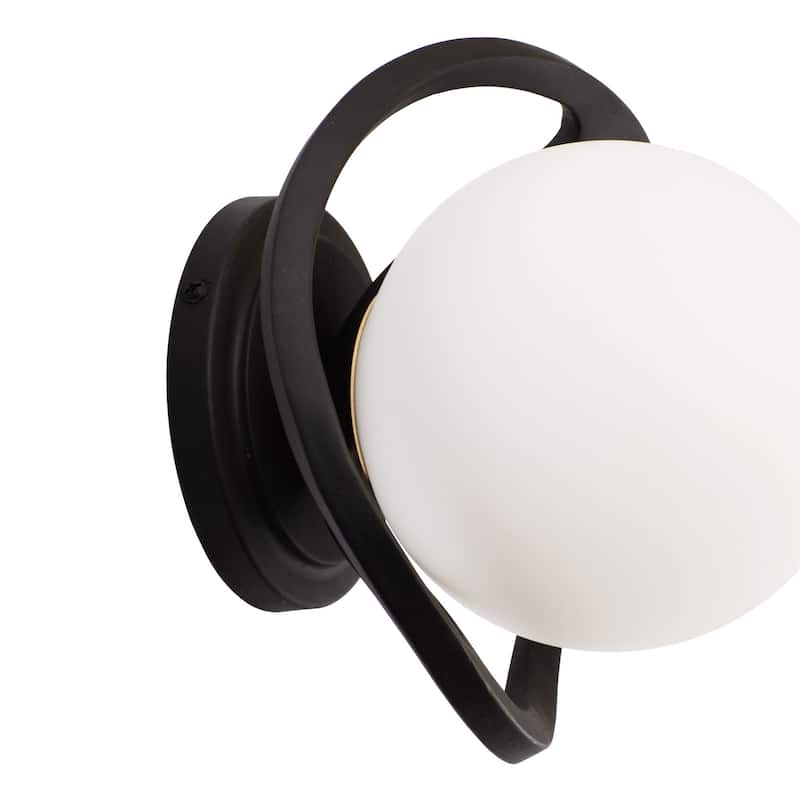 Varaluz Black Betty 1-Light Sconce - Carbon/French Gold