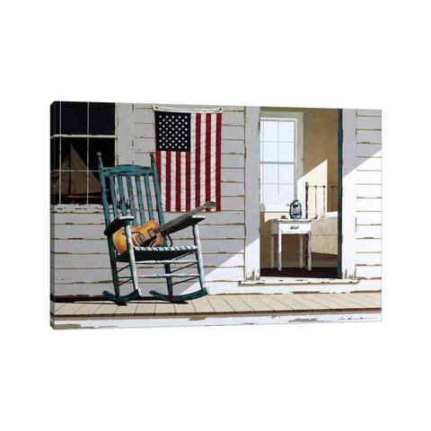 iCanvas "Rocking Chair With Guitar" by Zhen-Huan Lu Canvas Print