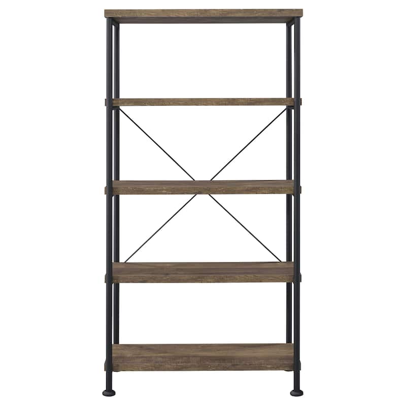 Analiese Farmhouse 63-inch 4-shelf Bookshelf - 31.50" x 14.25" x 63.00"