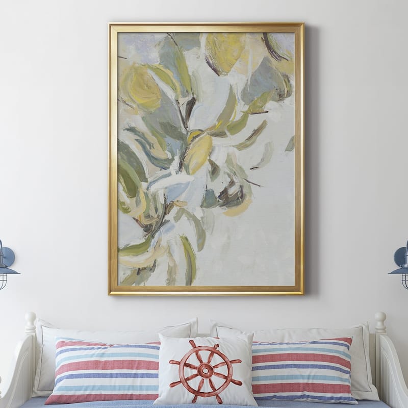 Lemon Pears Premium Framed Canvas - Ready to Hang