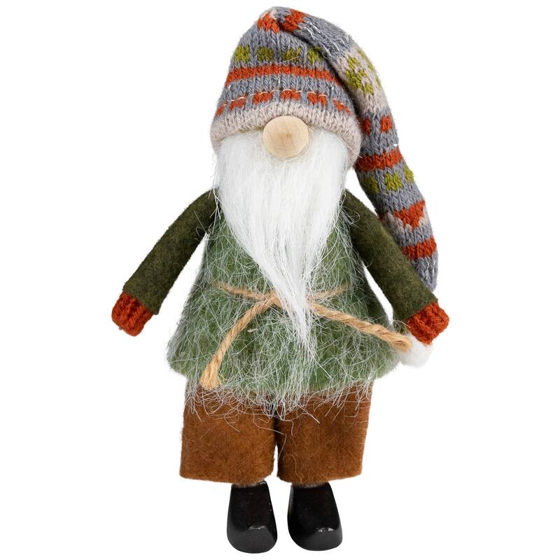 Standing Nordic Gnomes Christmas Decorations - 4.75" - Set of 2