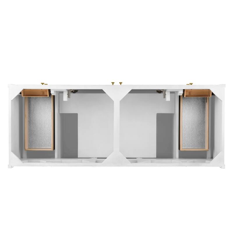 James Martin Vanities Chicago 60" Double Vanity, Glossy White