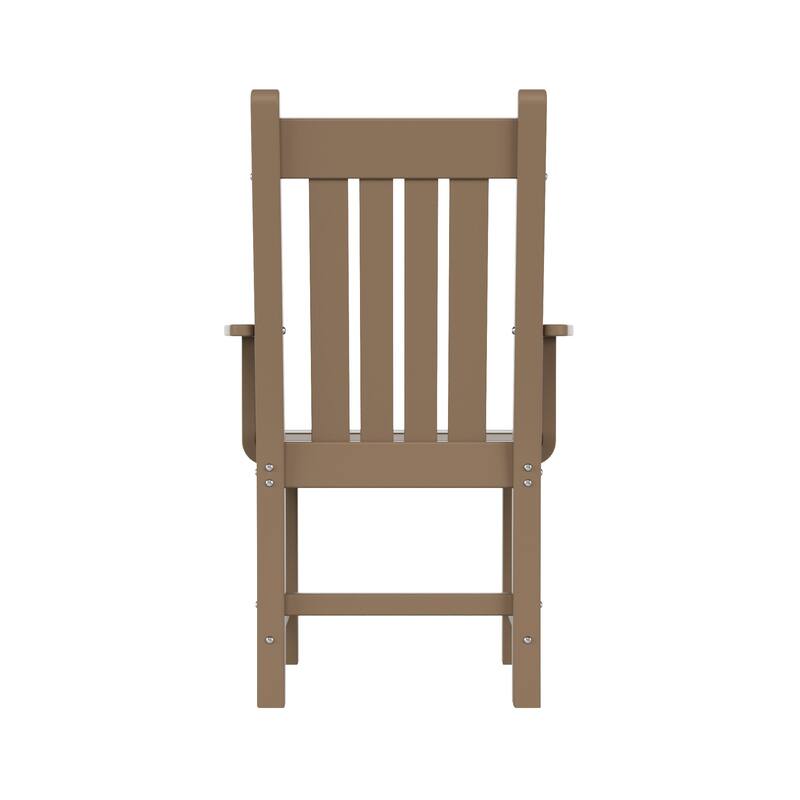 Laguna Hdpe All Weather Outdoor Patio Dining Chair With Arms