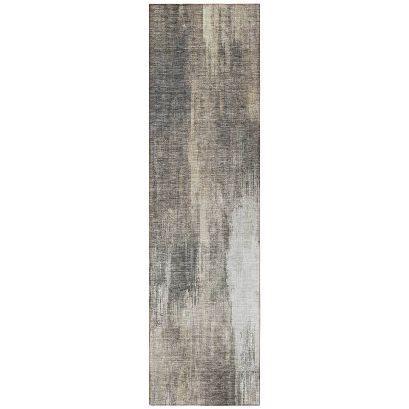 Calu Artistic Abstract Weather Resistant Classic Meets Modern Outdoor Rug