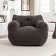 preview thumbnail 50 of 68, Bean Bag Sofa Chair with Armrests Stuffed High-Density Foam