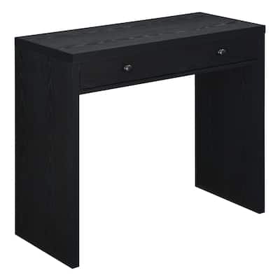 36 Inch Desk with Drawer - Coastal Chic Home Office Desk - Shabby Chic Design - Compact Writing Desk