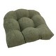 preview thumbnail 20 of 62, 19-inch U-Shaped Microsuede Chair Cushion (Set of 1, 2, or 4) Single - Sage Green