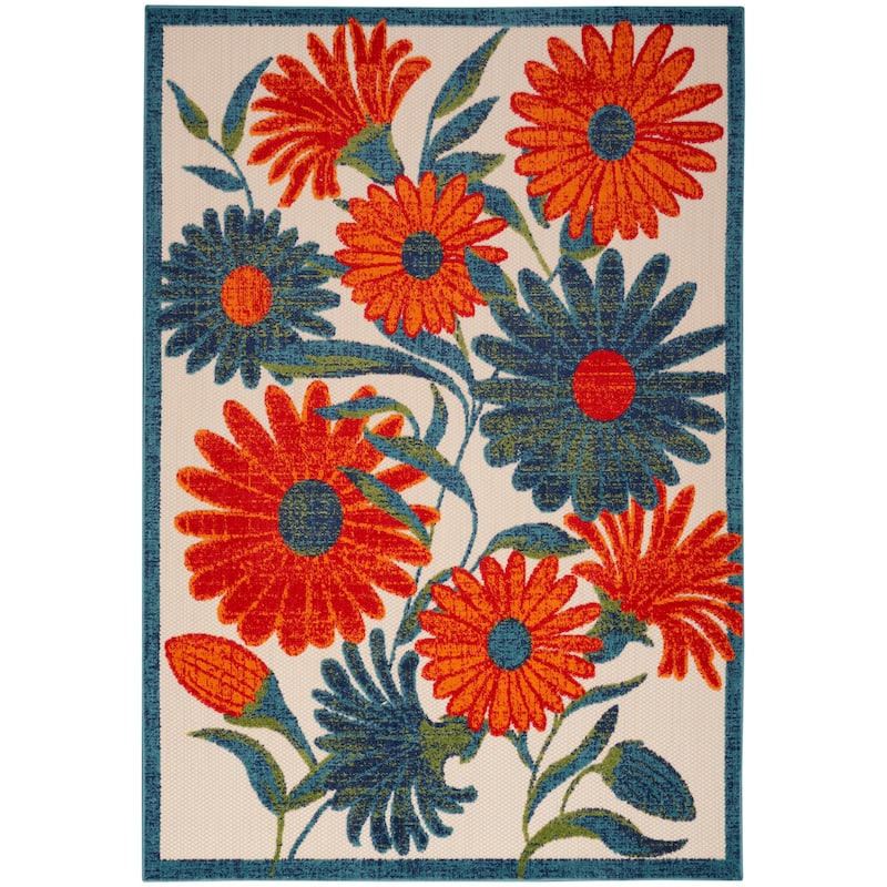 Nourison Aloha Indoor/Outdoor Floral Area Rug