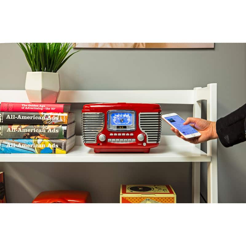 Corsair Alarm Clock Radio In Red