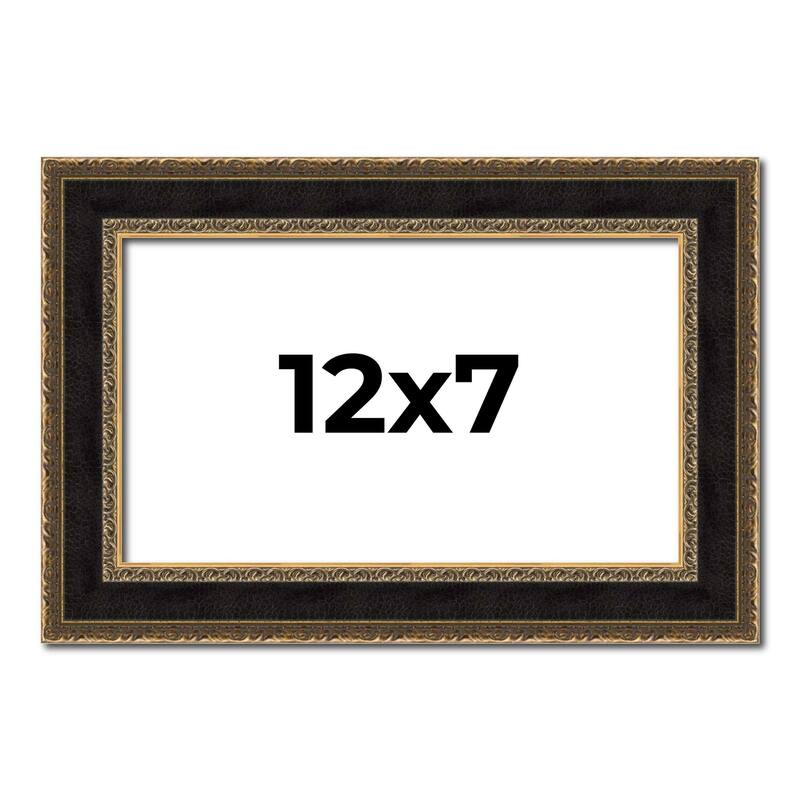 12x7 Frame Gold Antique Vintage Sold Wood Picture Frame | 1.75 Inch