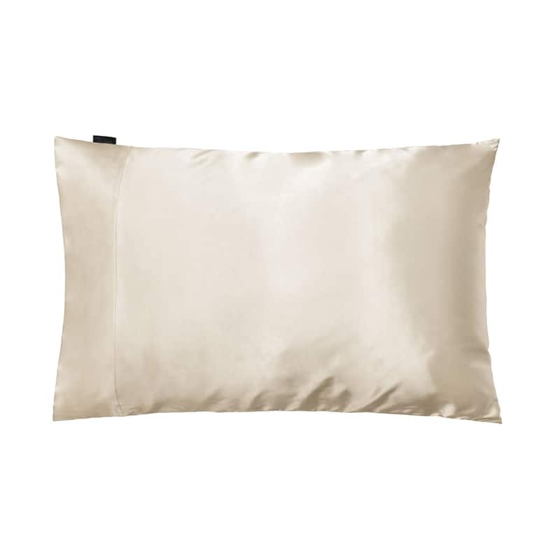 NIGHT® Dual-Sided Silk & Eucalpyptus Pillowcase - Champagne - Standard