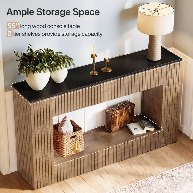 55-Inch Console Table with Storage