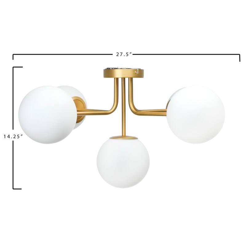 Sputnik Flush Mount Glass Ceiling Light