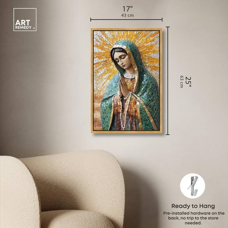 Tessellated Tepeyac Vision Canvas by Art Remedy