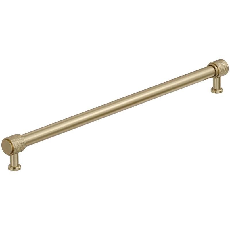 Amerock BP37749 Faraday 12-5/8" Center to Center Knurled Bar Cabinet - Golden Champagne