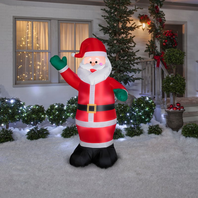 Gemmy Christmas Inflatable Santa , 6 ft Tall