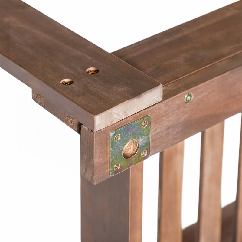 Patio Wooden Twin Size Porch Swing Daybed Frame
