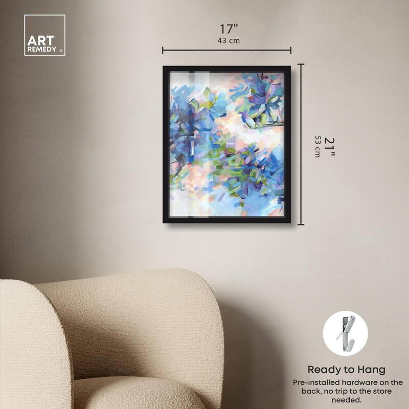 Blue Botanicals Shadowbox by Art Remedy