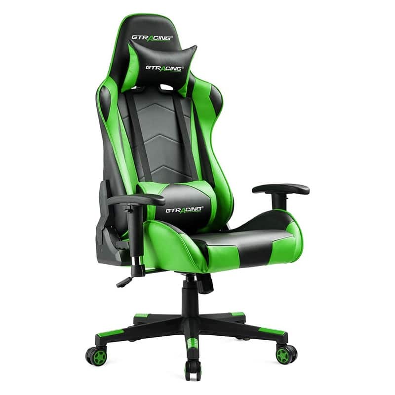 Lucklife Gaming Chair Racing Office Computer Ergonomic Video Game Chair with Headrest and Lumbar Pillow Esports Chair