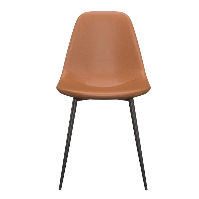 Maxine Vegan Leather Side Chairs (Set of 2)