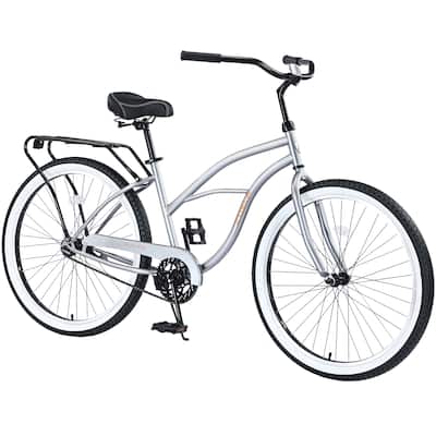 Single Speed 26"Inch,Steel Frame, Wide Wheels for Stability, Rear Coaster Brakes,Multiple Colors Men's Beach Cruiser Bike