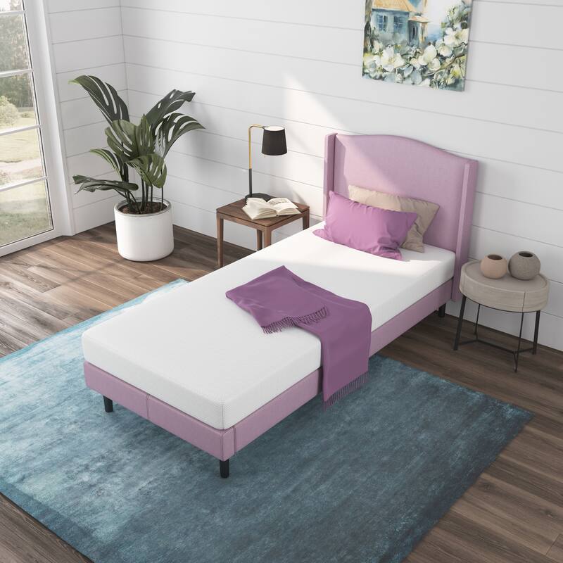 Nap Queen Rainbow 5" Memory Foam Twin Mattress, Pink
