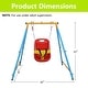preview thumbnail 13 of 13, Playground Indoor/Outdoor Playset Full Bucket Baby Toddler Swing Sets