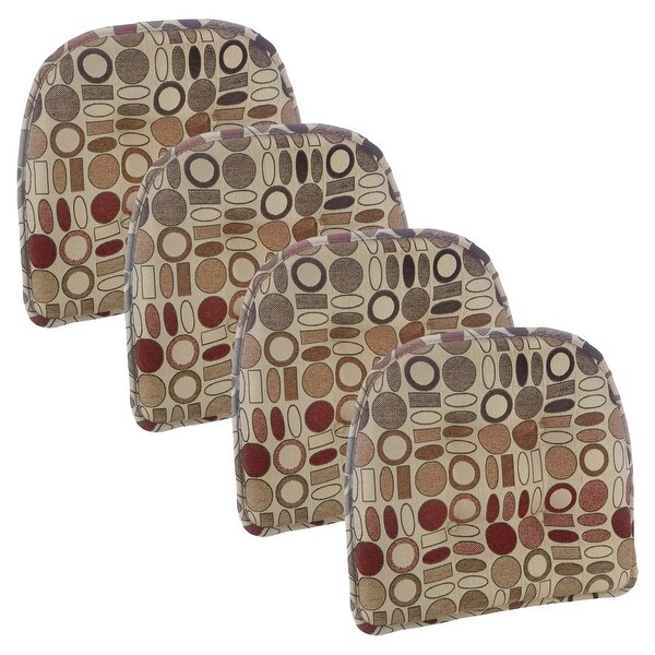 Klear Vu Mid Century Modern Tufted Chair Cushion, Set of 4 - Overstock