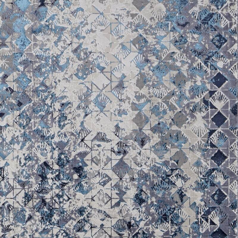 Sipal Power Loomed Distressed Abstract Modern Stain Resistant Area Rug By HomeRoots - 34' X '20' X '0.39