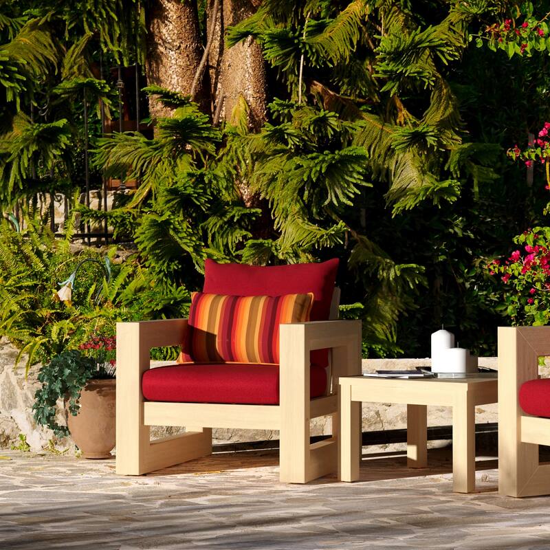 Benson 2 Piece Sunbrella Outdoor Patio Club Chairs
