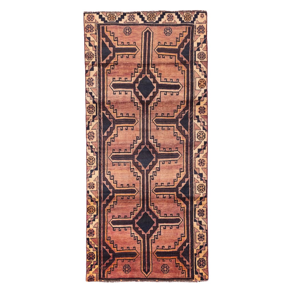 ECARPETGALLERY Hand-knotted Konya Anatolian Blush Wool Rug - 4'4 x 9'9
