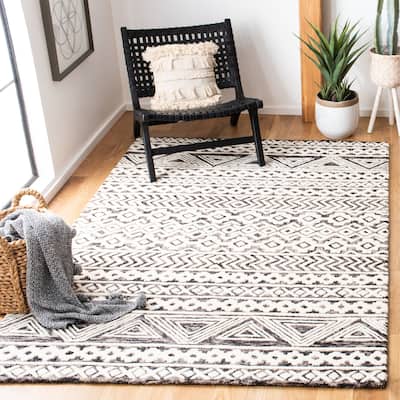 SAFAVIEH Handmade Abstract Kama Modern Moroccan Wool Rug