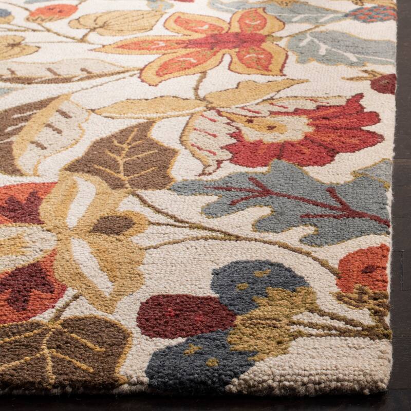 SAFAVIEH Handmade Blossom Christiana Modern Floral Wool Rug On Sale Bed Bath & Beyond 5946753