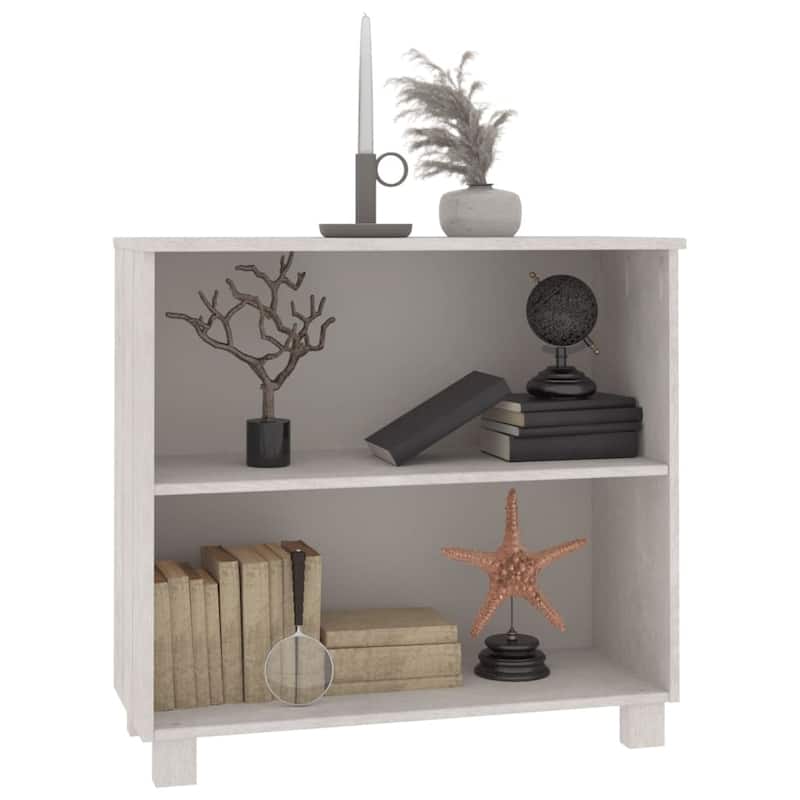 vidaXL Sideboard Storage Kitchen Cabinet for Hallway HAMAR Solid Wood Pine - 33.5"x13.8"x31.5"