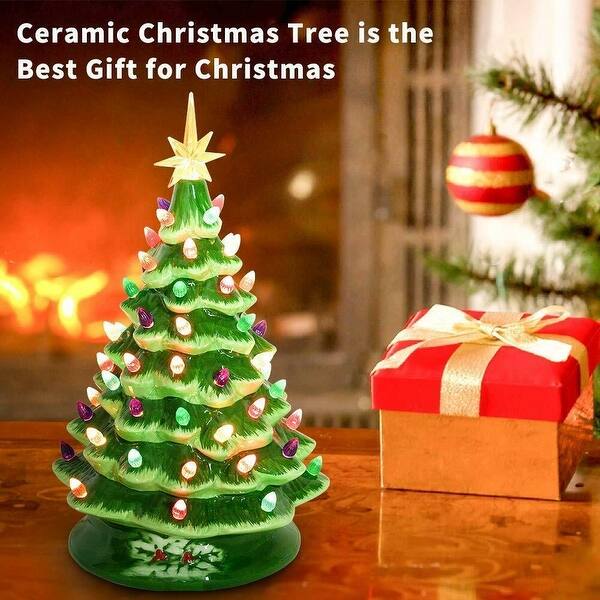 Shop 15 Lighted Vintage Ceramic Tree With Multicolored Lights