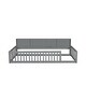 preview thumbnail 16 of 27, Twin XL Size Wood Floor Bed, Multifunctional Kids Bed Frame with Bedside Storage Cabinets and USB Ports
