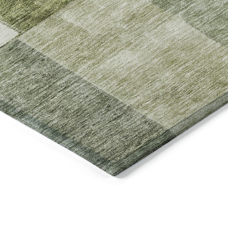 HomeRoots Geometric Transitional Rectangle Outdoor Rug