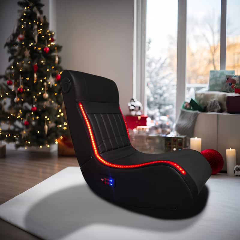 Foldable Gaming Chair With Onboard Speakers, LED Strip Lighting ...