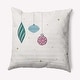 preview thumbnail 1 of 9, Light Bright Christmas Soft Spun Polyester Decorative Throw Pillow 16 x 16 - Ice